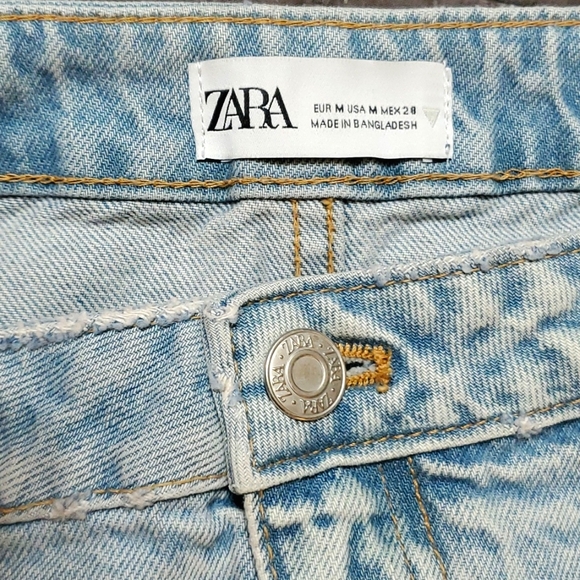 Zara denim bottoms crop top NEW size medium - Picture 7 of 7